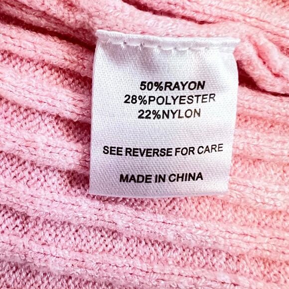 WITTY FOX LONG SLEEVE CROP COLLARED WOMENS GIRLS CARDIGAN SWEATER PINK CHERRIES - Picture 13 of 16